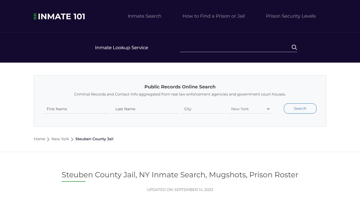Steuben County Jail, NY Inmate Search, Mugshots, Prison Roster